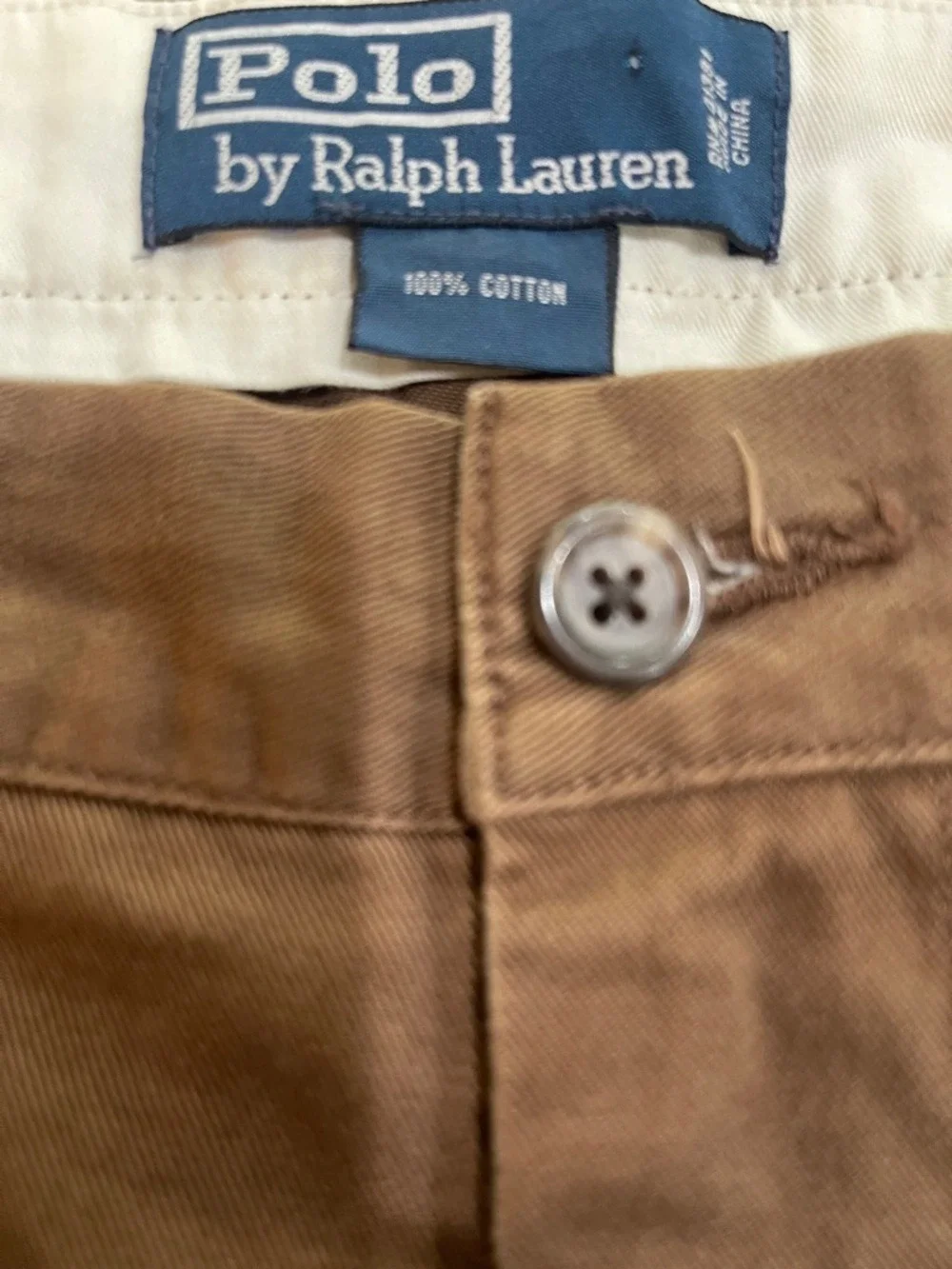 Polo Ralph Lauren Classic Chino Pants SZ 34 x 32 Brown